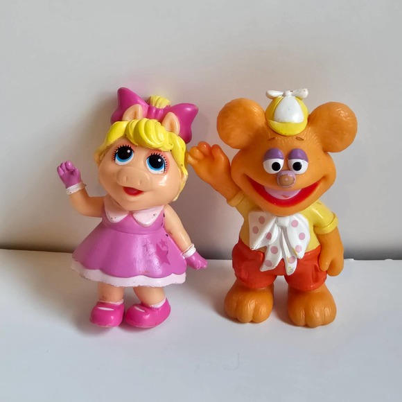 Miss Piggy and Fozzy Disney Jr Muppet Babies Muppet Characters Just Play 2019 - Picture 2 of 7